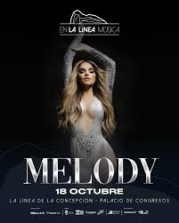 Melody, en concierto.