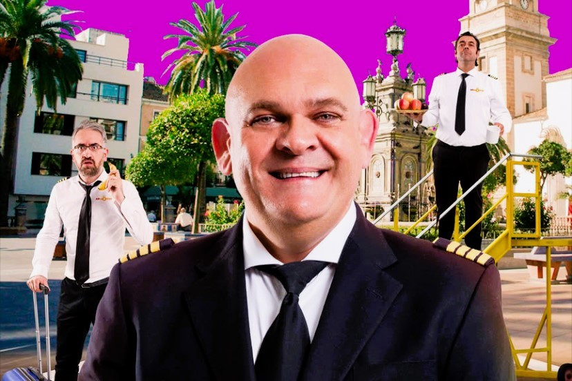 Las turbulencias humorísticas del Comandante Lara aterrizan en Algeciras